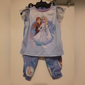 Disney Frozen Pajama Set - Light Blue and Purple